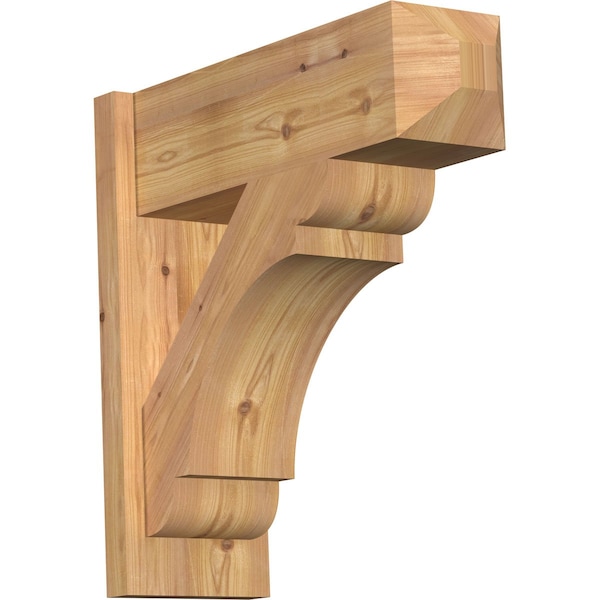 Ekena Millwork Olympic Smooth Craftsman Outlooker, Western Red Cedar, 7 1/2"W x 22"D x 22"H OUT08X22X22OLY04SWR - main